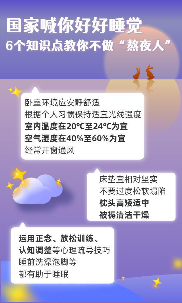 国家喊你好好睡觉！6个知识点要牢记